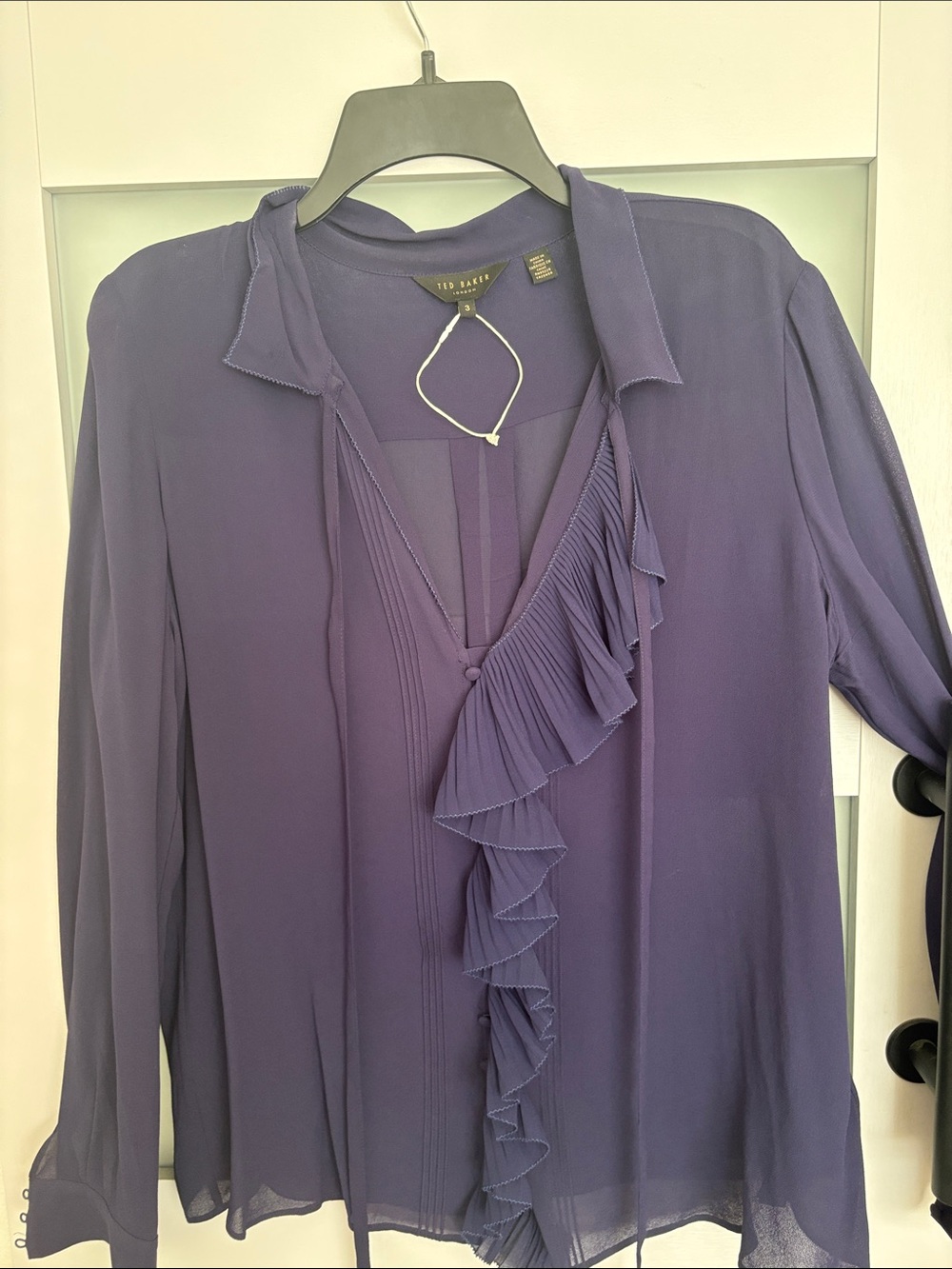 Ted Baker faithiy Ruffle Blouse - Women's Long Sleeve Top